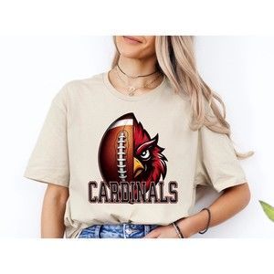 Cardinals Football Mascot Tee Game Day Spirit Shirt